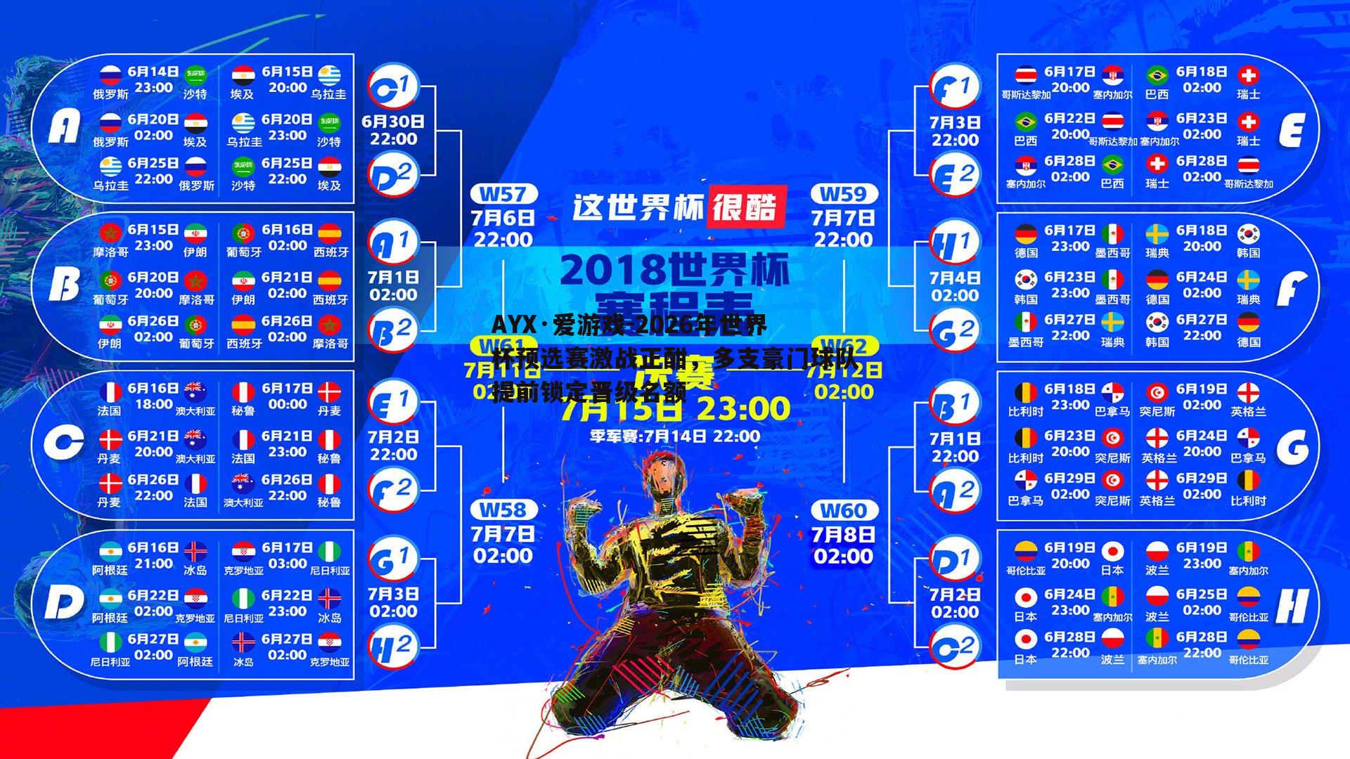 AYX·爱游戏-2026年世界杯预选赛激战正酣，多支豪门球队提前锁定晋级名额